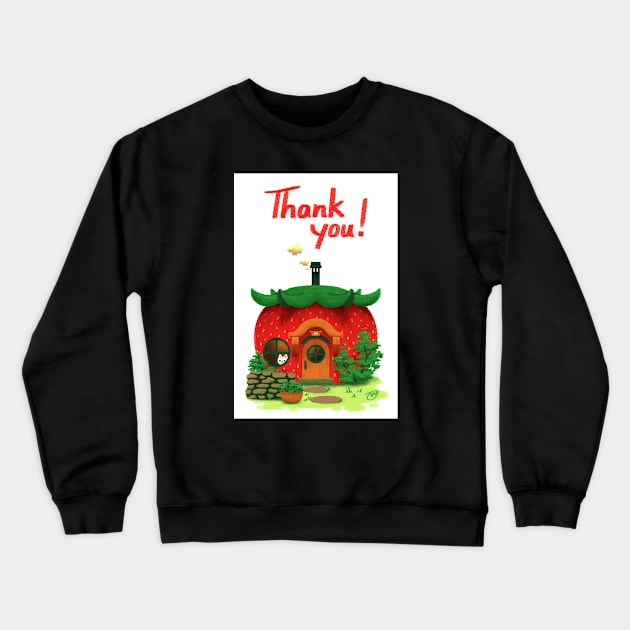 The Strawberry House Crewneck Sweatshirt by knitetgantt